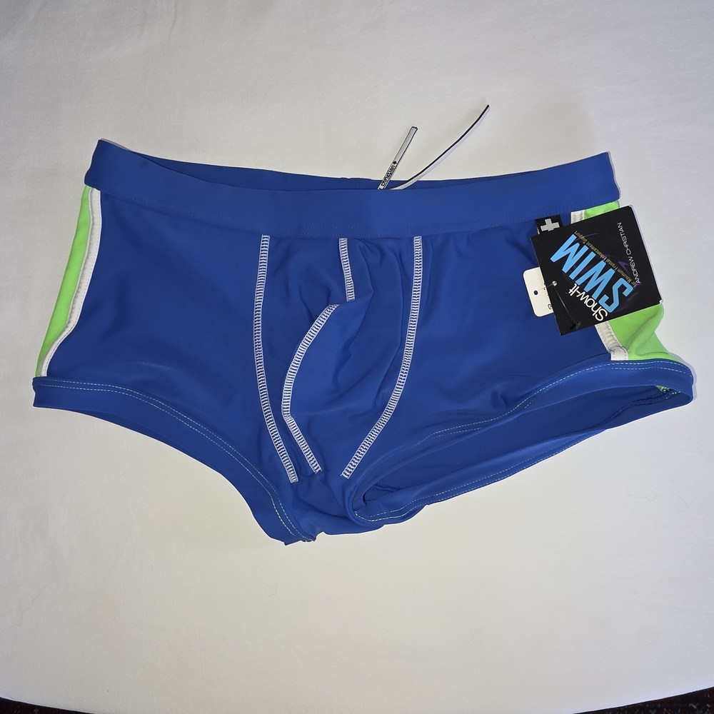 Andrew Christian Blue and Green Swimwear